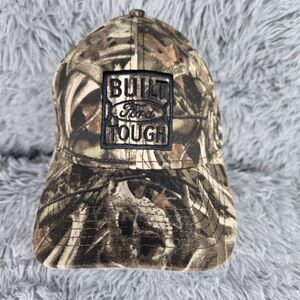 Built Ford Tough OSFA Green Camouflage Emboidered‎ Hook & Loop Baseball Cap